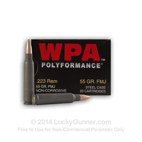 Wolf Wpa Polyformance 223 Rem 55 Gr Fmj 500 Rnds 104 Sh Gundeals