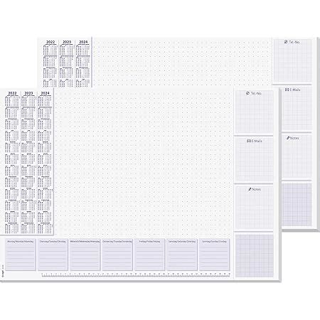 SIGEL HO355 2 Papier Schreibtischunterlage Ca DIN A2 Mit 3 Jahres