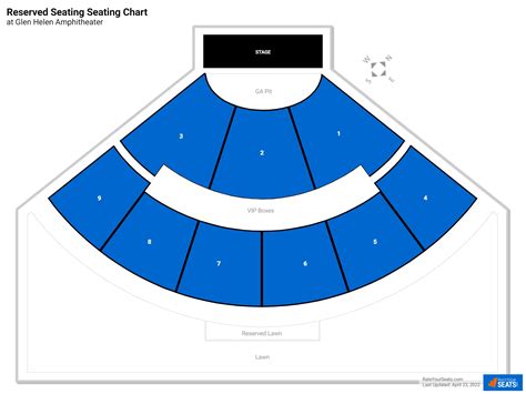 Glen Helen Amphitheater Interactive Seating Chart Two Birds Home