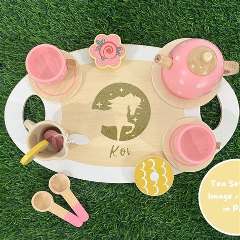 Wooden Tea Set - Etsy