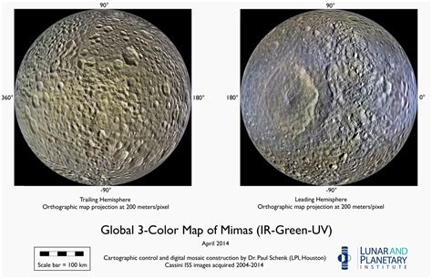 Photos: Spectacular Color Maps of Saturn's Moons by Cassini | Space