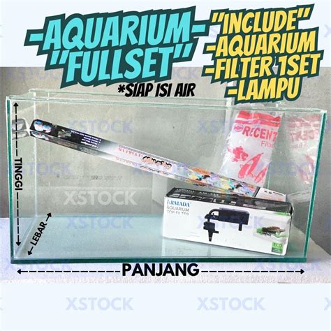 Jual Aquarium Kaca Cm Via Grab Gojek Instan Aquascape