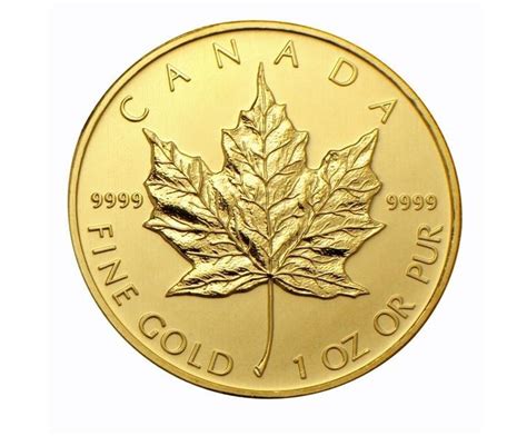 1-oz Gold Canadian Maple Leaf - .9999 fine Gold