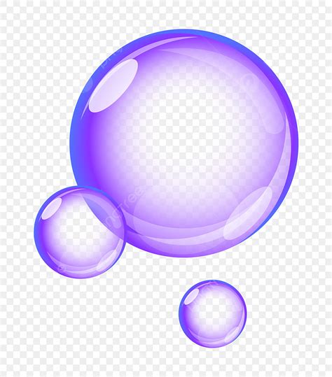 Purple Bubbles Cartoon Illustration Bubble Illustration Bubble