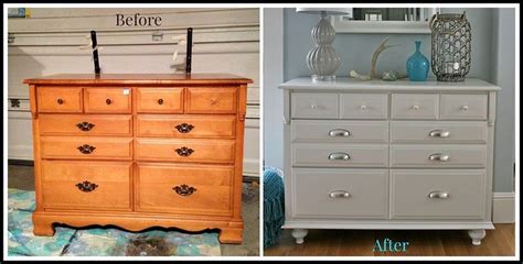 How To Add Feet To A Dresser Before And After Painted Furniture