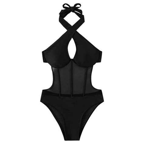 Akiihool Womens Swimsuits One Piece Womens Ruched High Cut One Piece