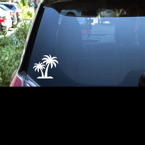 Palm Tree Car Decal Palm Tree Window Decal Beach Life Decal Beach Life