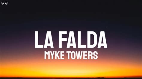 Myke Towers La Falda Letra Lyrics Youtube