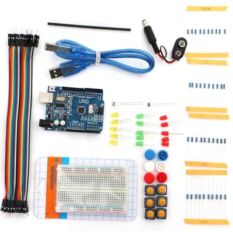 Kit De Inicio Con Uno R3 Ch340 Básico 2 Compatible Con Arduino Ide