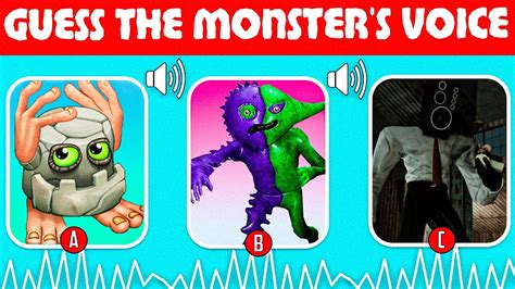 Guess The MONSTER S VOICE 25 GARTEN OF BANBAN 4 NOGGIN THE JESTER