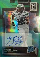 Breece Hall Optic Rated Rookie Autographs Green Psa