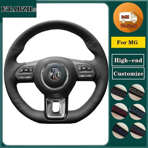 Braid Car Steering Wheel Cover For MG ZS HS GS 5 6 RX5 RX8 ZST ZS