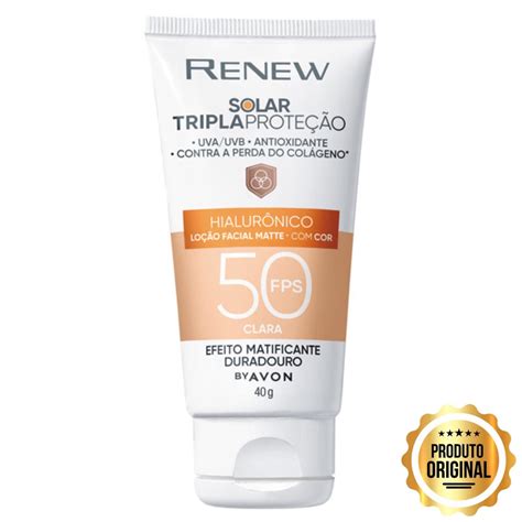 Protetor Solar Facial Renew Solar Advance Matte Cor Clara Anti