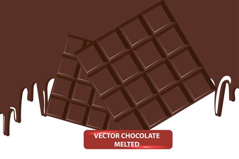 vector chocolate bar melted down 27497302 Vector Art at Vecteezy