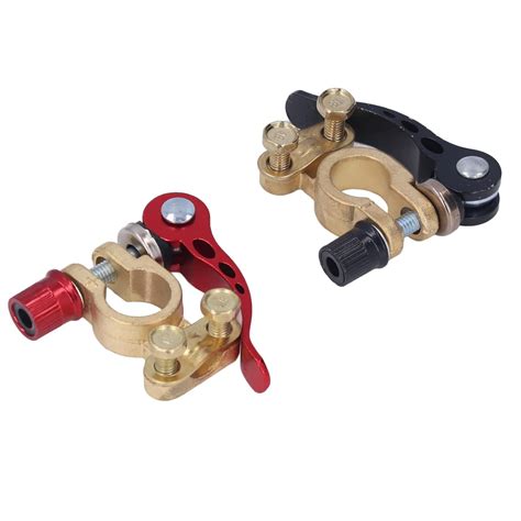 Battery Terminal Clamp Connectors 2pcs Car Battery Terminal Connector Quick Disconnect And