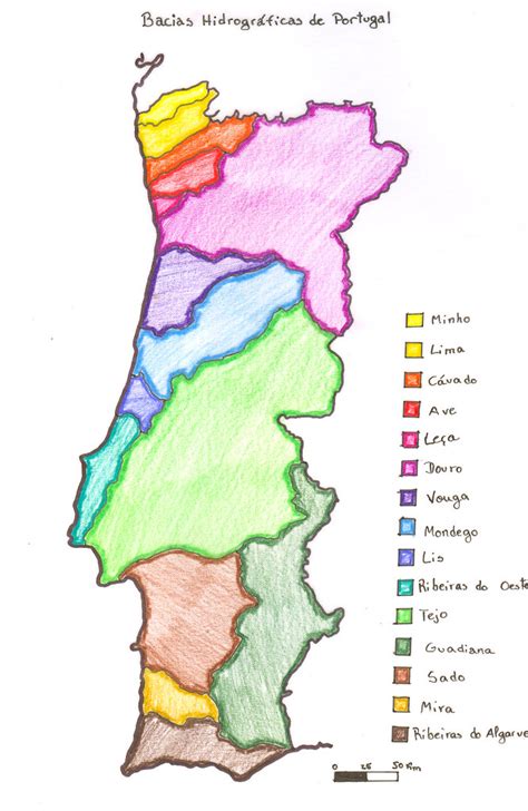 Bacias Hidrogr Ficas De Portugal Mapa Produzido Pelo Tiago Flickr