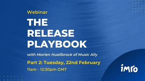 Events Imro Webinar Release Playbook Part 2 Release Day Imro