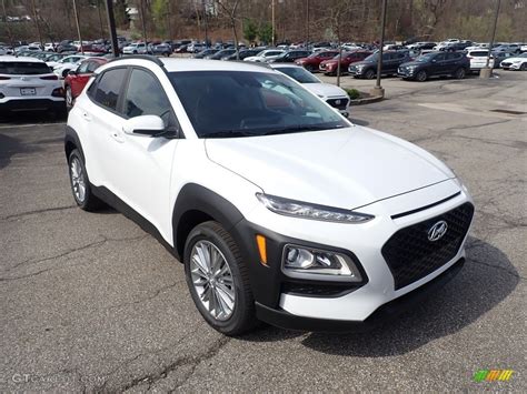 Chalk White Hyundai Kona Sel Awd Photo Gtcarlot