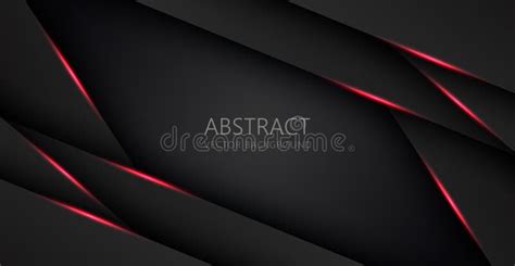 Abstract Red Black Space Frame Layout Design Tech Triangle Concept