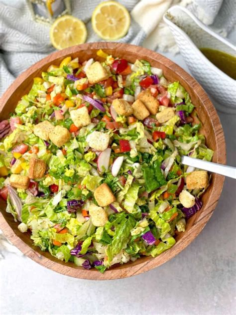 BEST Fattoush Salad with Dressing TasteGreatFoodie - Salads