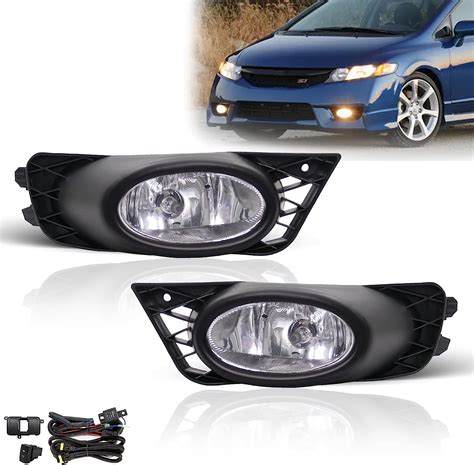 Amazon Spiegeer Fog Lights Assembly For Honda Civic