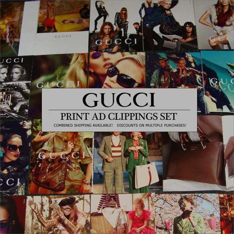 GUCCI Magazine Print Ads CLIPPINGS SET - Over 250 Pages! | #4543556669