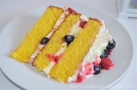 La Cuchara De Mermelada Tarta Naked Cake De Frutos Del Bosque Con Bizcocho Genov S