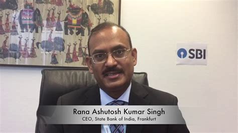 Rana Ashutosh Kumar Singh Ceo State Bank Of India Youtube