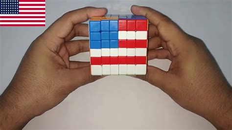 Make An American Flag On 66 Rubik S Cube YouTube