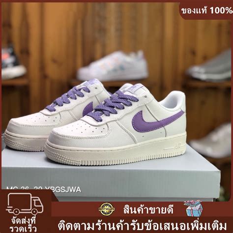 ของแท้ จัดส่งฟรี Nike Air Force 1 07 Lowsailphantom รองเท้าลำลอง