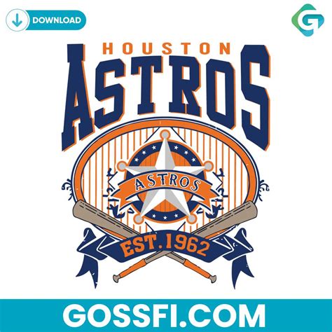 Houston Astros 1962 Svg Cricut Digital Download