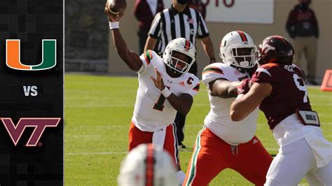 Miami Vs Virginia Tech Football Highlights 2020 Youtube