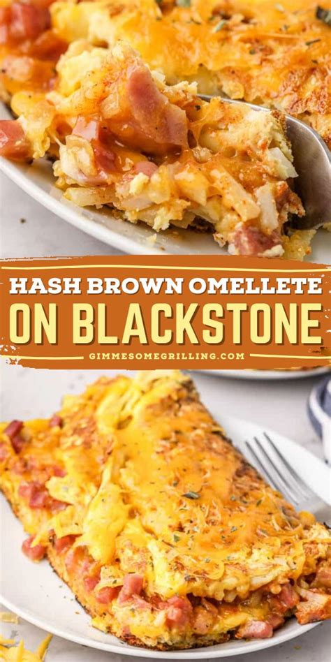 Hash Brown Omelette On Blackstone In Hashbrown Recipes Omelette