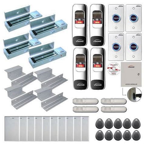 Fpc Four Doors Access Control Electromagnetic Lock For Inswinging