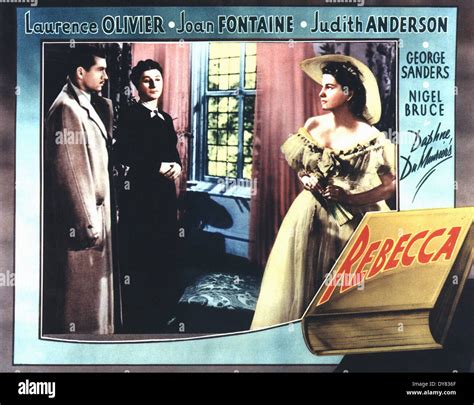 Rebecca Movie Poster Lobby Card Directed By Alfred Hitchcock