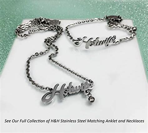 His And Hers Intimates HOTWIFE Stainless Steel Anklet Necklace