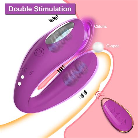 Anal Clit Dual Vibrator G Spot Dildo Rabbit Sex Toy Massager Female