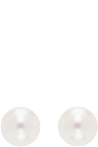 Numbering White Earrings Ssense