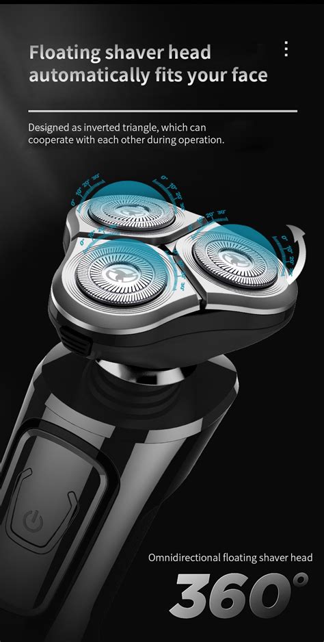 Electric Shaver For Men 3d Rechargeable Rotary Shaver Wet And Dry