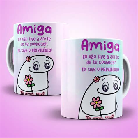 Caneca Personalizada Flork Meme Amiga Shopee Brasil