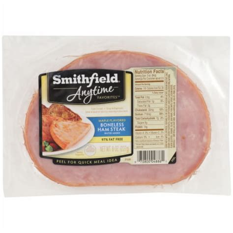 Smithfield Anytime Favorites Maple Flavored Boneless Ham Steak Oz