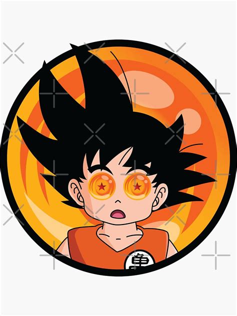 Goku Balls Sticker By Olddannybrown Redbubble