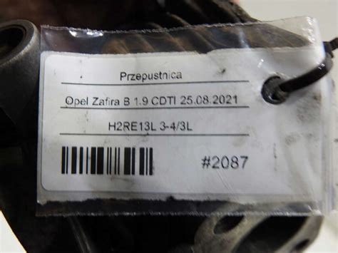 PRZEPUSTNICA OPEL ZAFIRA B 1 9 CDTI 48CPD1 Shrot Pl