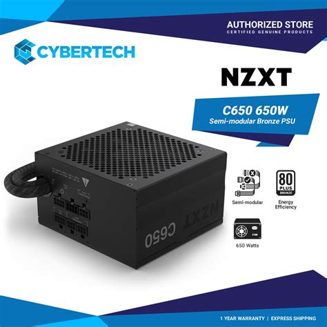 NZXT C650 Bronze 650w 80 Plus Semi Modular PA 6B1BB US Shopee Philippines