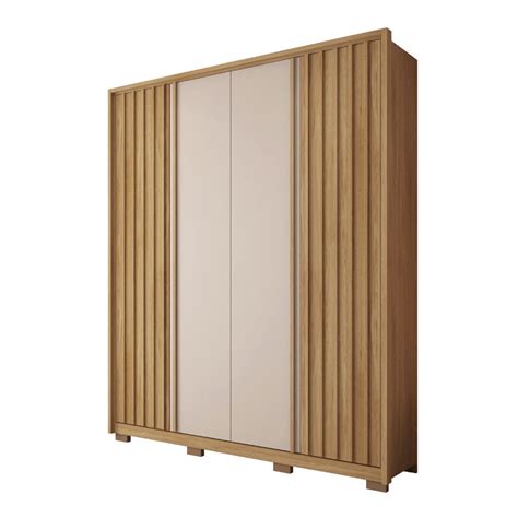 Guarda Roupa Casal 4 Portas 3 Gavetas Caemmun Apollo Multisom