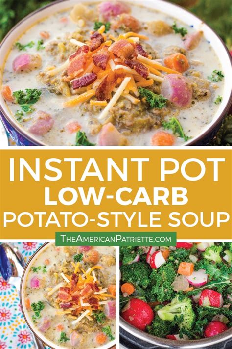 DELICIOUS Low-Carb Loaded Baked Potato-Style Soup - The American Patriette