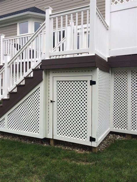 Deck Skirting Ideas Lattice Alternatives And Diy Designs House