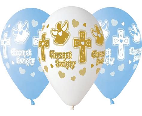 BALONY CHRZEST ŚWIĘTY CHRZCINY CHŁOPCA 25 SZT 13378857518 Allegro pl