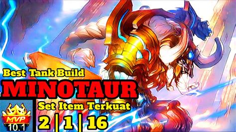 MINOTAUR BEST TANK BUILD TERKUAT 2022 META BUILD MINOTAUR TERBARU