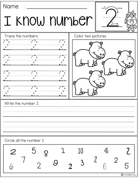 Writing Numbers 1 10 Worksheets Tracing Math Free4classrooms